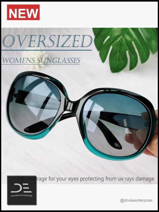 Oversized Polarized Sunglasses Women Butterfly Driving UV400 Protection main image 3
